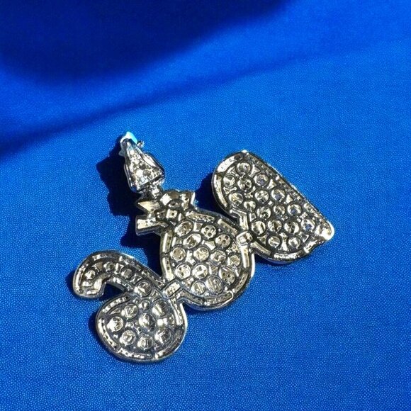 Sterling Silver Moissanite diamond Money Bag Iced out Pendant Mens piece - Picture 3 of 4